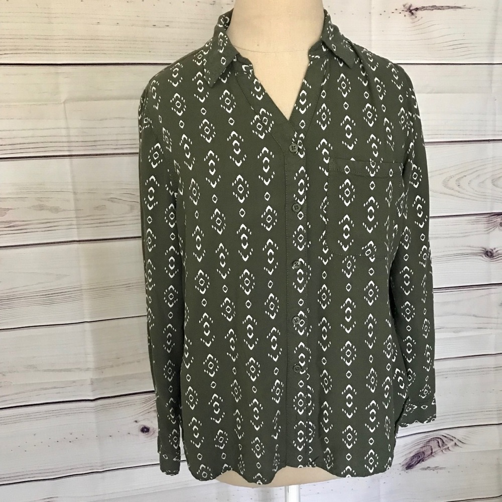 George | Aztec Print Button Down Shirt